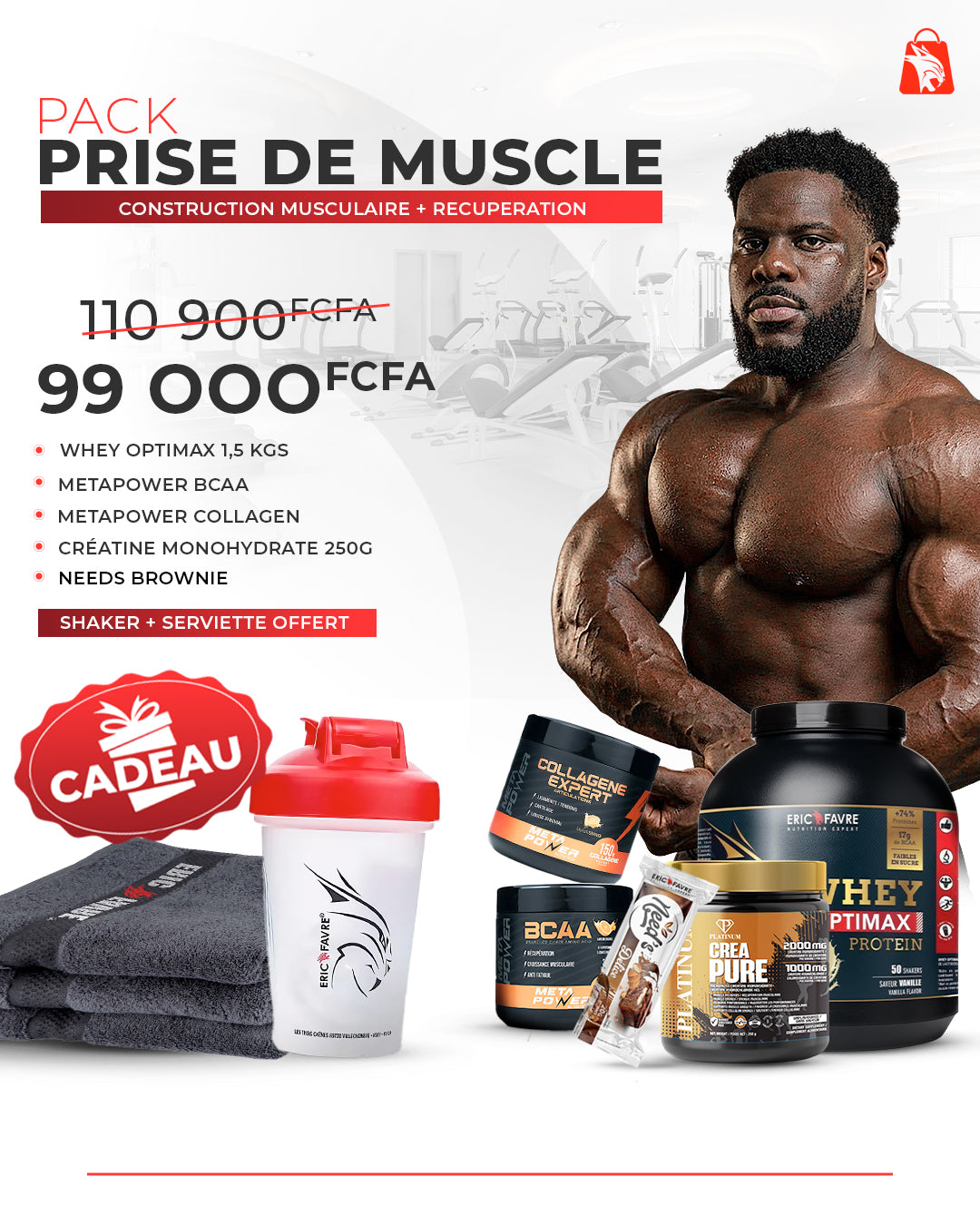 Pack Prise de Muscle – Construction Musculaire + Récupération