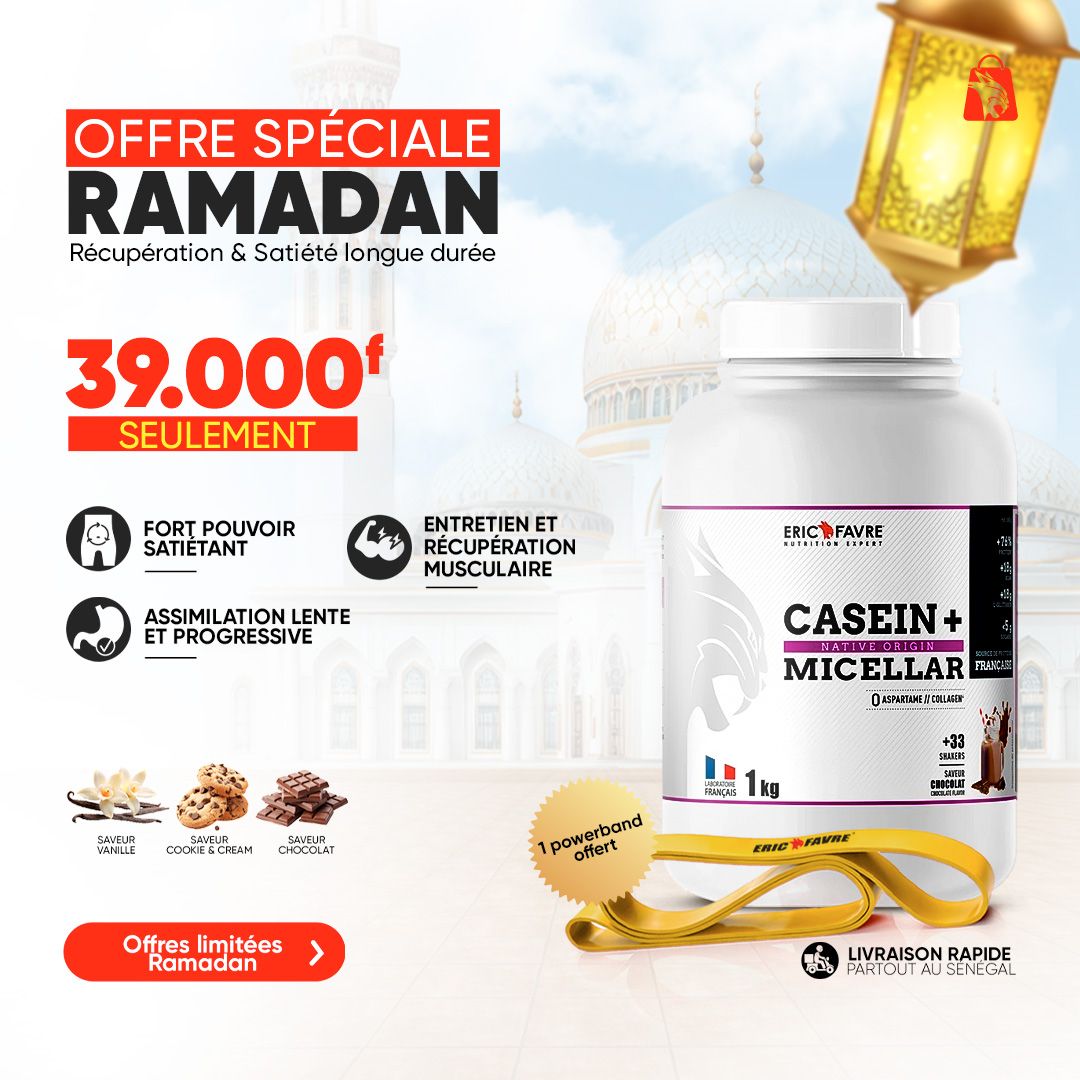 Special Promo Ramadan - Pack Coupe Faim - CASEIN+ – 1kg Chocolat